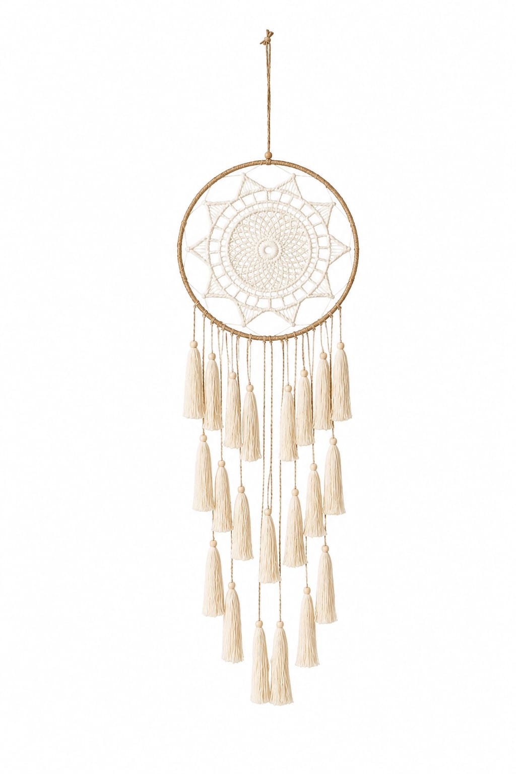 Boho Macrame Dream Catcher Wall Hanging